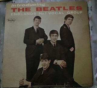 Rare Record Lp Introducing The Beatles Vjlp 1062 Mono Version Ii Vg Cvg