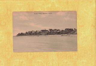Ct Niantic Black Point 1938 Antique Postcard Homes On The Beach Conn To Leeds Ma