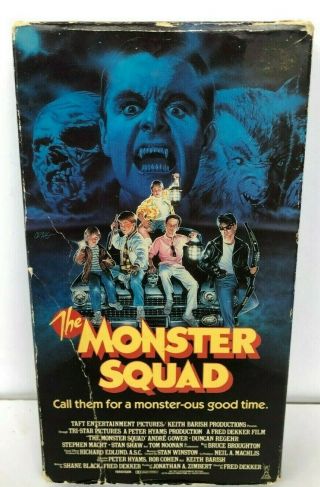 The Monster Squad Vhs Rare Horror Cult 1987 Mummy Dracula The Unholy Vestron