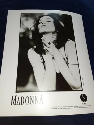 Rare Orig 1989 Madonna Vogue Portrait Sire Records