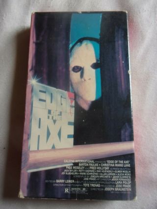 Edge Of The Axe Rare Horror Vhs 1988 Discount