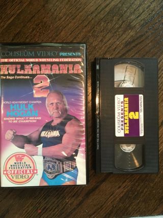 Wwf Hulkamania 2 Coliseum Video Vhs Wwe Hulk Hogan Very Rare Kamala Savage Bundy