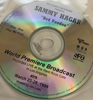 Sammy Hagar Rare Album Network 2cd Radio Promo Red Voodoo Live At The Hard Rock