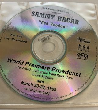 Sammy Hagar Rare Album Network 2CD Radio Promo Red Voodoo Live At The Hard Rock 2