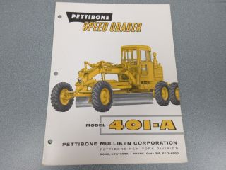 Rare Pettibone Speed Grader 401 - A Sales Sheet