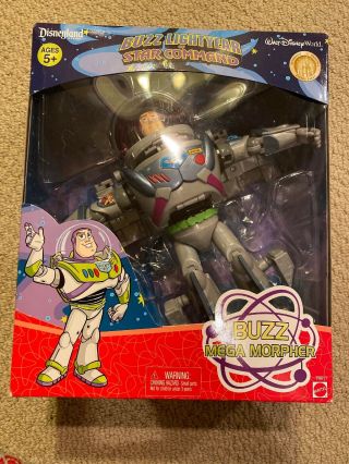 Toy Story 2 Buzz Lightyear Mega Morpher Transformer Silver Action Figure 8 " Rare
