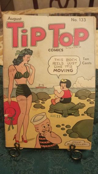 Antique Tip Top Comics No.  133 - - August 1947