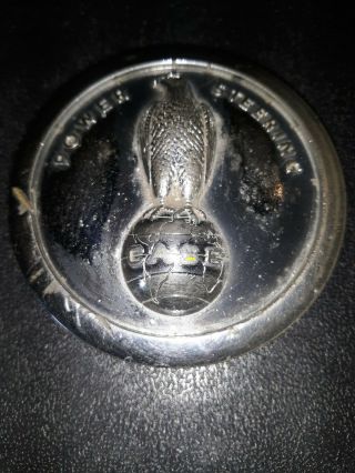 Vintage OEM Rare CASE Tractor Steering Wheel Center Cap with Eagle. 2