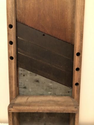 Cabbage Slicer Cutter Box Antique Primitive 26” X 9” Ready To Hang/use 2