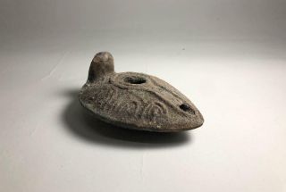 Relic Holy Land Roman Judaism Antique Clay Terracotta Oil Lamp Pottery Ancient