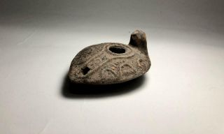 Relic Holy Land Roman Judaism Antique Clay Terracotta Oil Lamp Pottery Ancient 2
