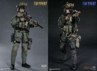 Damtoys 1/6 Us Fbi Swat Team Agent San Diego Midnight Ops 78044 A/ B Figure