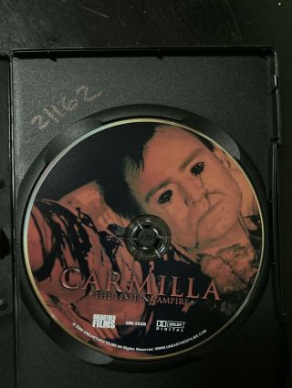 Carmilla The Lesbian Vampire Unearthed Films Rare OOP 3