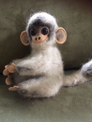 Vintage 1966 Kamar Monkey Plush Toy Made In Japan