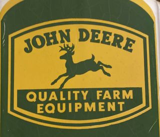 Rare Vintage John Deere thermometer - Farm Tractor Metal Sign 2