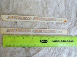 24 Gt Team Pro Speed Series Decals Rare 24 " Bmx Racing Stickers Nos Bicycle
