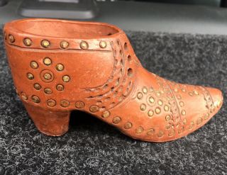 Antique Scottish Pottery Shoe