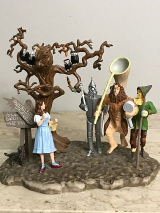 Rare Vintage Halloween Wizard Of Oz Character Figurine Dept 56 The Spooky Forest