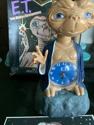 Rare 1982 Et The Extraterrestrial Alarm Clock Nelsonic Vintage E.  T.  Collectible