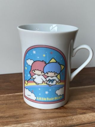 Vintage Sanrio 1976 Little Twin Stars Ceramic Or Porcelain Mug Rare