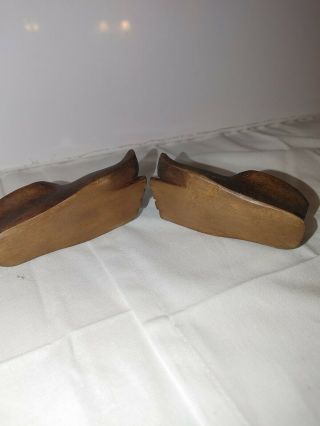 Ashtray Wood feet Carved Vintage Folk Art Wooden Bare Feet Ash Tray Big Toes 3