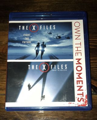 The X - Files Movie Bundle: Fight The Future / I Want To Believe [blu - Ray] Rare