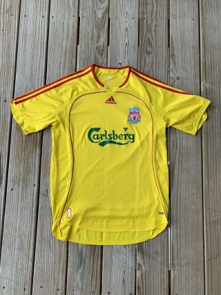 Rare Vintage Authentic Adidas Liverpool Mens Medium Away 2006/2007 Soccer Jersey