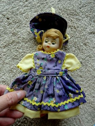 Vintage Alexander - kins size Purple & Yellow Dress & Hat 2