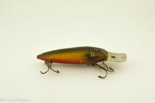 Vintage Bite Em Lipped Wiggler Wiggler Minnow Antique Fishing Lure Cd12