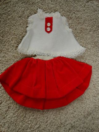 Vintage Vogue Doll Top & Skirt For 8 - 10 Inch Doll