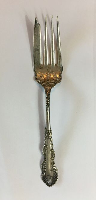 Vintage Holmes And Edwards Silverplate Cake Pastry Fork 1894 Waldorf Tarnished