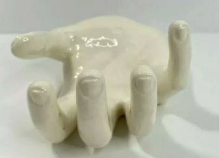 Vintage Nancy N.  Funk Ceramics Hand Made Cast Life Mold Hand vtg rare statue 3