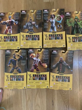 Marvel Legends Warlock BAF Complete Set Of 7 X - Men Figures. 2