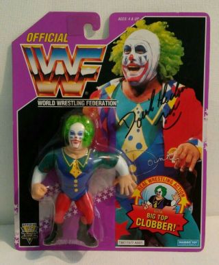 Wwf Wwe Hasbro Doink The Clown Series 9 Signed Autographed American Usa Card Moc