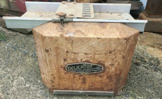 Rare Antique Vintage Retro Delicator Steak Meat Tenderizer U.  S.  Slicing Machine