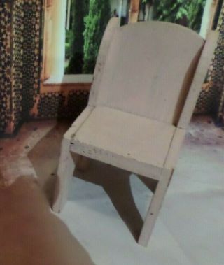 Rustic Pink Wooden Chair.  1/6 Scale.  For Barbie/integrity/12 " Action Figures.  Neat