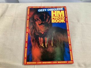 Rare Vintage 1983 Ozzy Osbourne Hm Photo Book