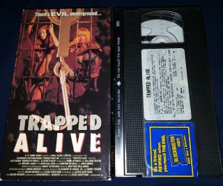 Trapped Alive Vhs Horror Aip Studios Rare Elizabeth Kent Evil Underground