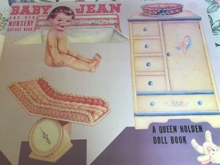 Baby Jean and Her Nursery vintage paper doll,  1993by Queen Holden 2