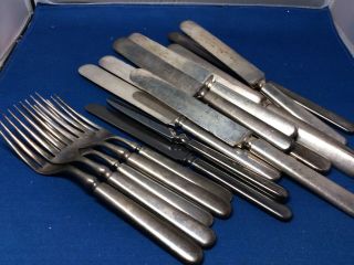 Junk Drawer Knives And Forks Vintage / Antique ? (15, )