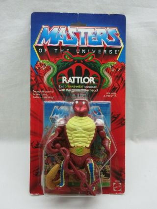 Motu,  Vintage,  Rattlor,  Masters Of The Universe,  Moc,  Figure,  He - Man,  Clear
