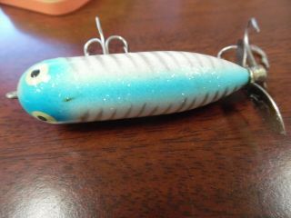 Vintage?? Heddon Baby Torpedo Fishing Lure Quite Colorful And Sparkly