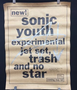 Vintage - Sonic Youth - Teaser Promo Poster 3 1994 - Rare