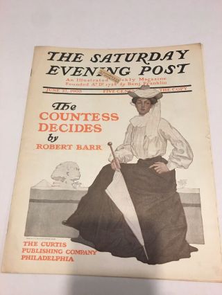 The Saturday Evening Post June 27,  1903 Rare Call Of The Wild By Jack London.