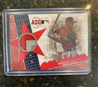 Mookie Betts 2019 Topps Update All - Star Game Stitches Red 1/25 Rare Insert