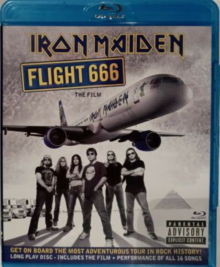 Iron Maiden - Flight 666: The Film (blu - Ray Disc,  2009) Heavy Metal Rare