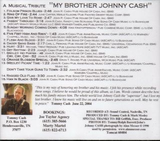 Tommy Cash - A Musical Tribute to My Brother Johnny Cash CD (rare) unplayed 2