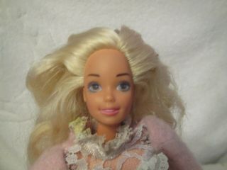 Vintage Bedtime Barbie Doll 1993 Mattel Cuddly Soft Body Barbie