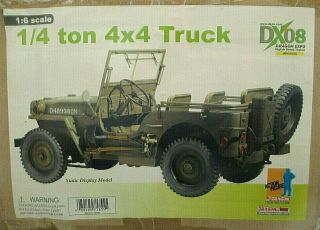 Dragon 71355 Dx08 1/6 Wwii Us Willys Jeep 1/4.  Ton 4x4 Action Figures Truck Mib