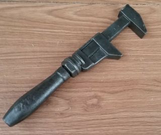 Vintage B&O Railroad Adjustable Monkey Wrench Antique Bemis & Call Wrench 2
